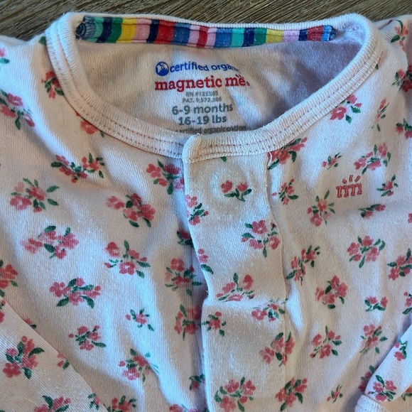 Magnetic Me Pink Footies One Piece - Picture 2 of 4